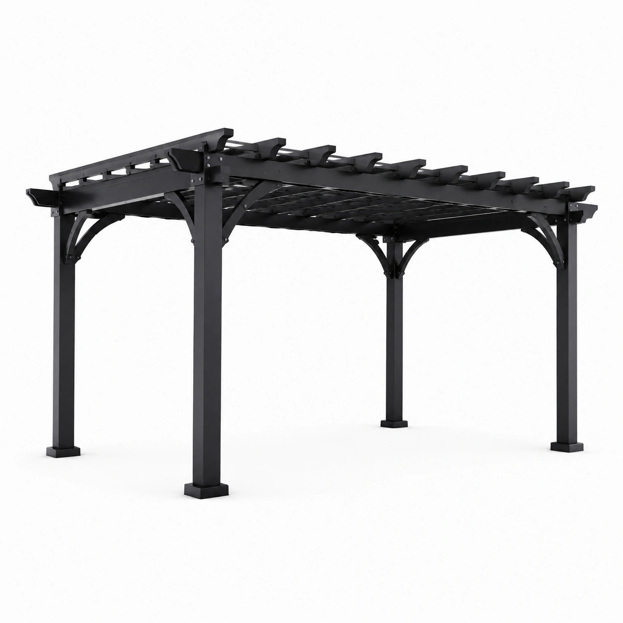 Pergola en aluminium noir 3x4m
