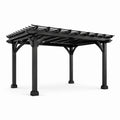 Pergola en Aluminium Noir 300x400x250 cm