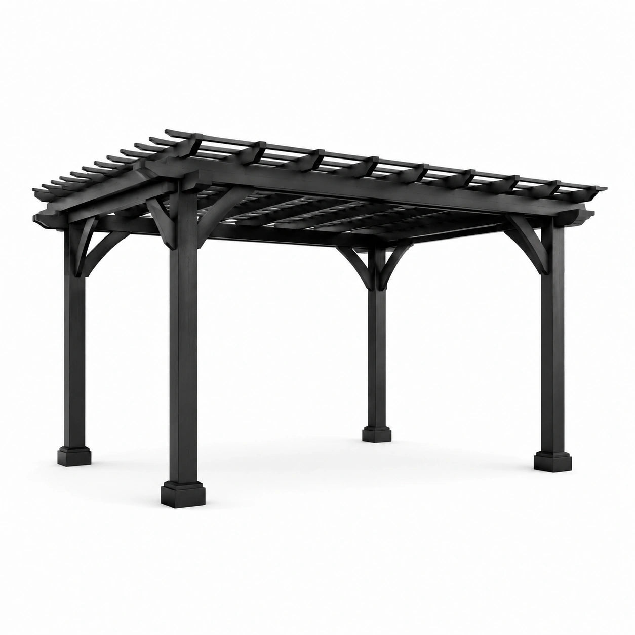 Pergola en Aluminium Noir 300x400x250 cm