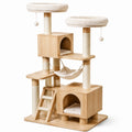 Arbre à chat en bois avec hamac et niches 145 cm