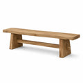 Banc en bois chêne 200 cm marron