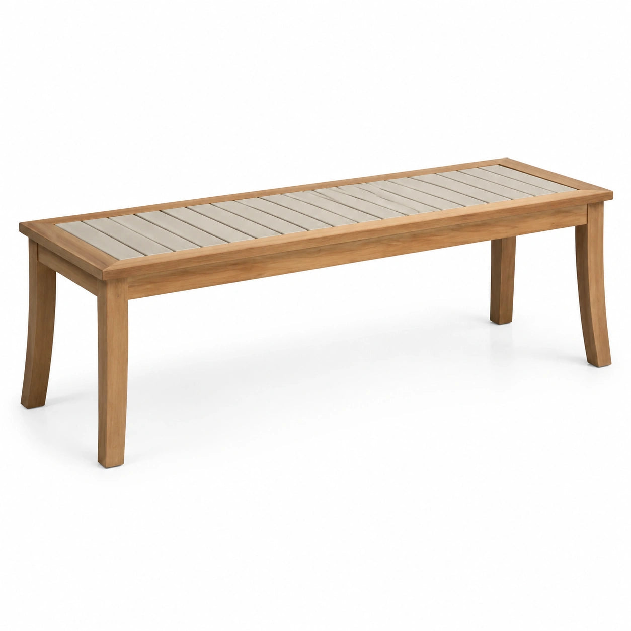 Banc en bois et composite 160x45x40 cm